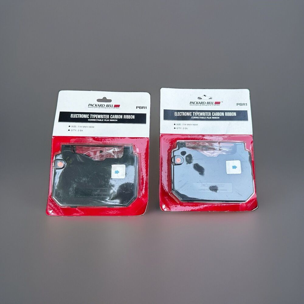 Packard Bell Electronic Typewriter Carbon Ribbon Refills 4 Pack PBR1 NEW